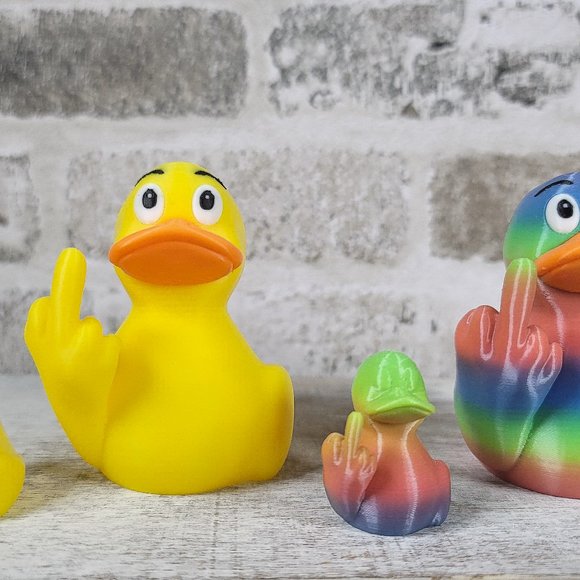 Duck You Middle Finger Duck | Gag Gift | Fun Desk Toy | Unique Gift | 3D Printed - Picture 10 of 12